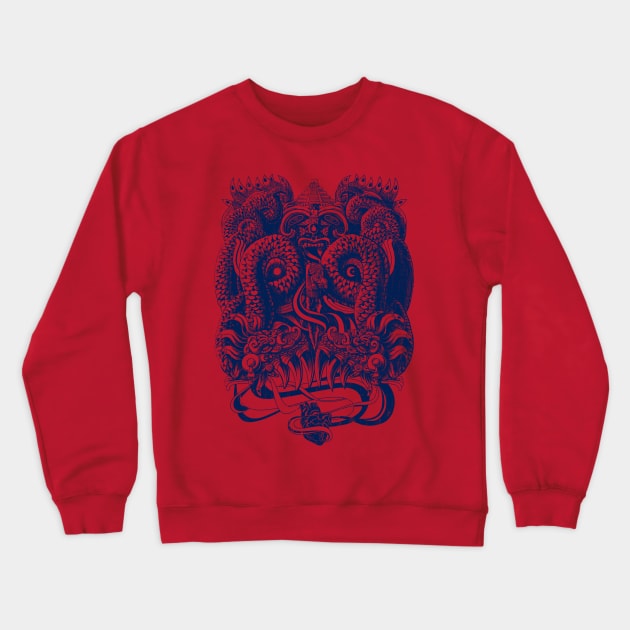 Tlaloc Crewneck Sweatshirt by qetza